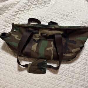 Cordura Zipper Tote in Camo Dog Carrier